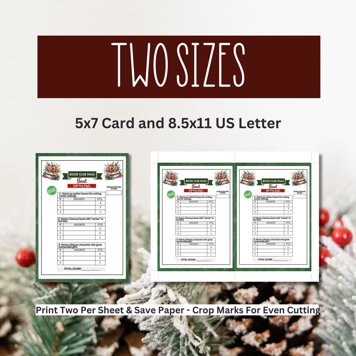 Book Club Christmas Feud (3 Rounds)