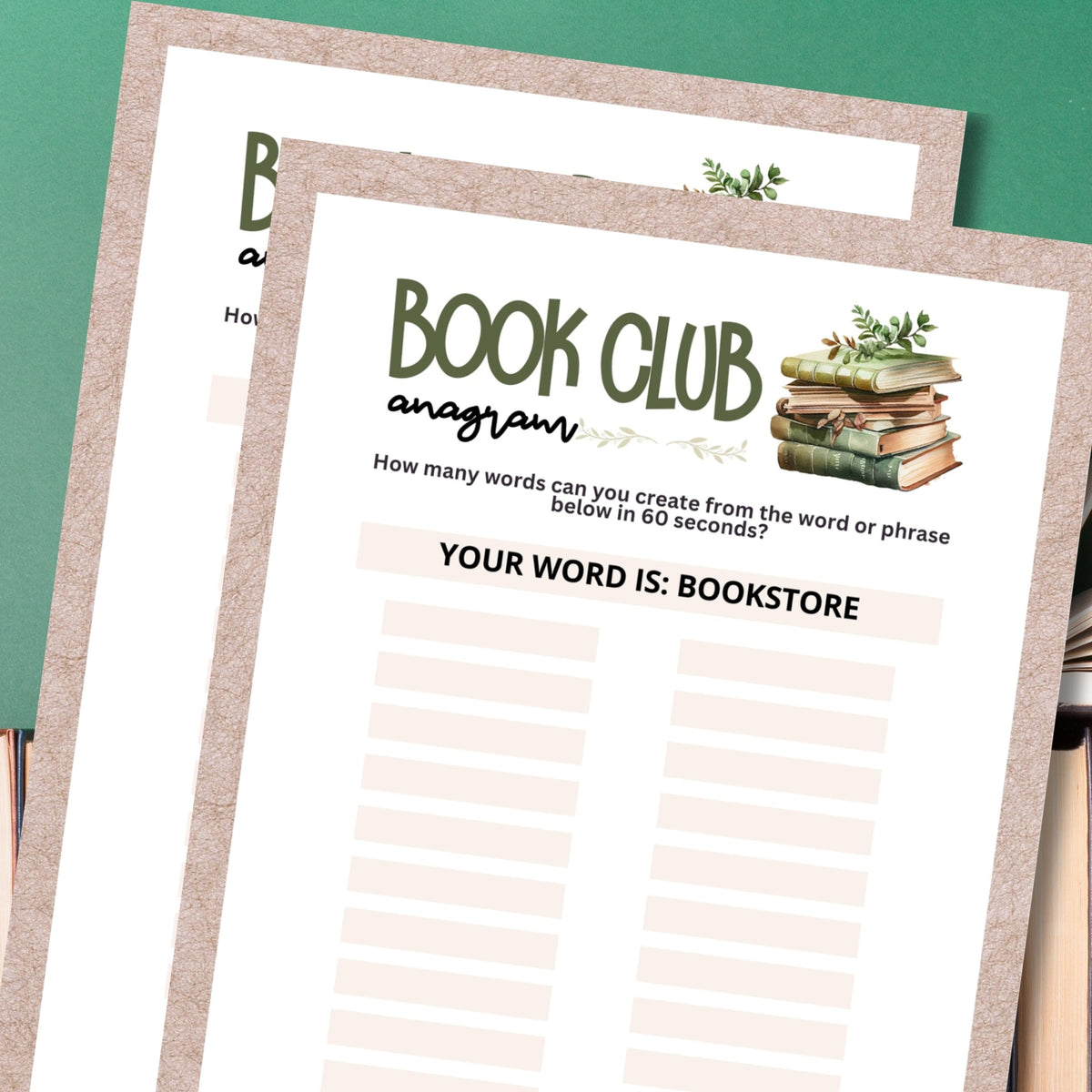 Book Club Anagram Race